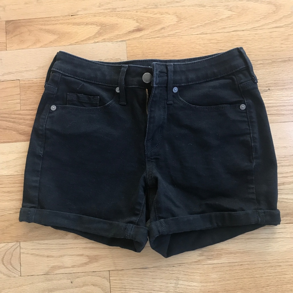 Black Jean Shorts